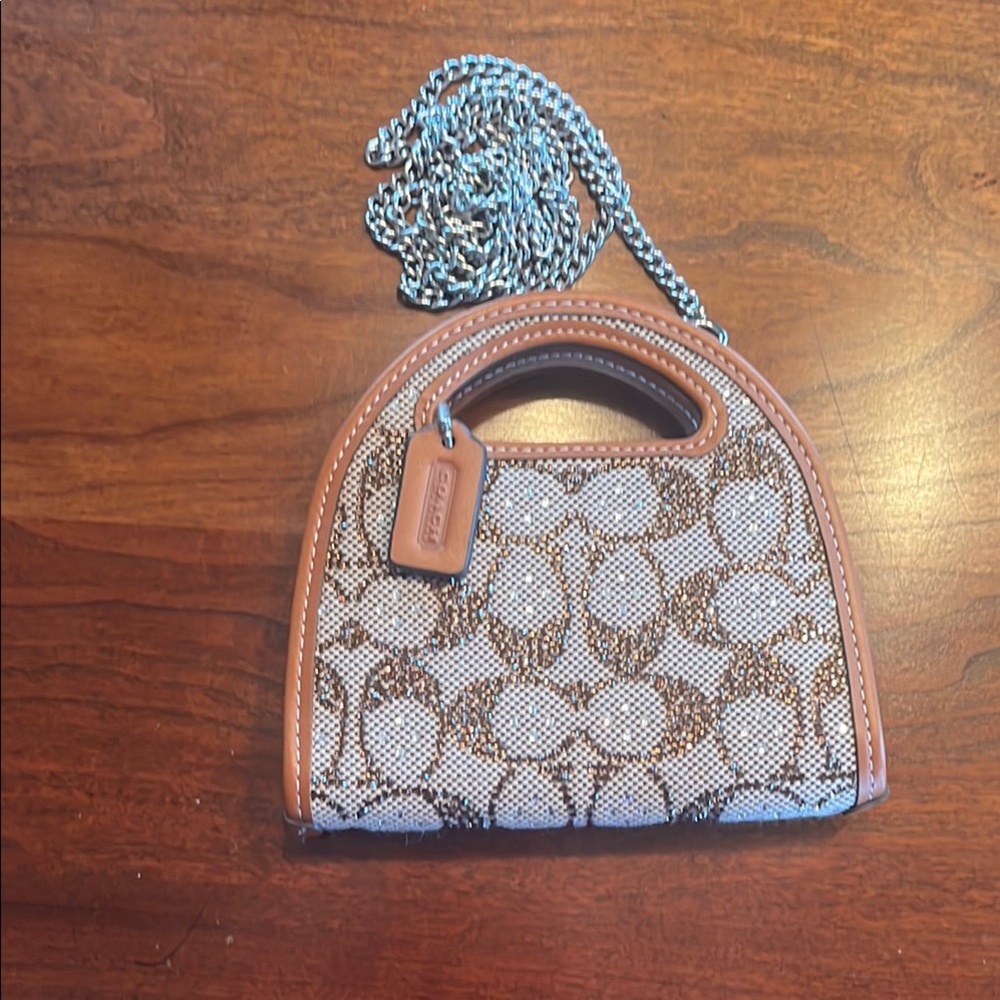 Coach Crystal Top Handle Card Case